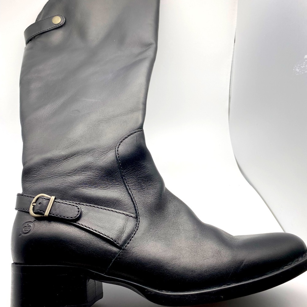 BORN WOMEN'S BLACK LEATHER KNEE
HIGH BOOTS | F50500 Size 8 Brand New
Wide Calf